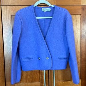 Vintage Talbots/The Eagle’s Eye lavender boiled wool jacket, size 10